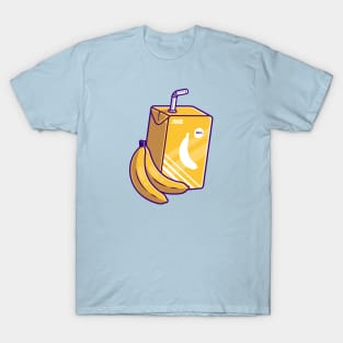 Banana Juice Box Cartoon T-Shirt